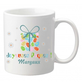 Offrez ce mug personnalisable à votre petit enfant pour Pâques.