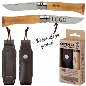 Couteau Opinel personnalisé sur mesure, goodies haut de gamme pour entreprise ou clientèle