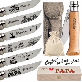 Couteau personnalisé. Fabriqué et gravé en France