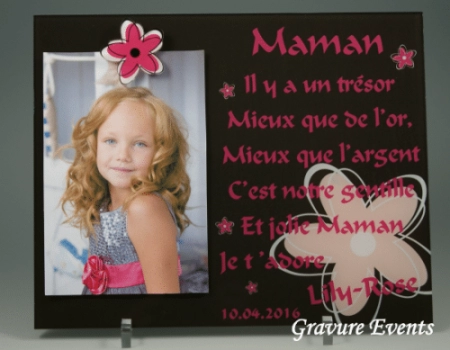 Cadre Photo Maman (Mod. C) - Cadeau personnalise personnalisable - 1 Cadre Photo Maman (Mod. C) - Cadeau personnalise personnalisable - 1