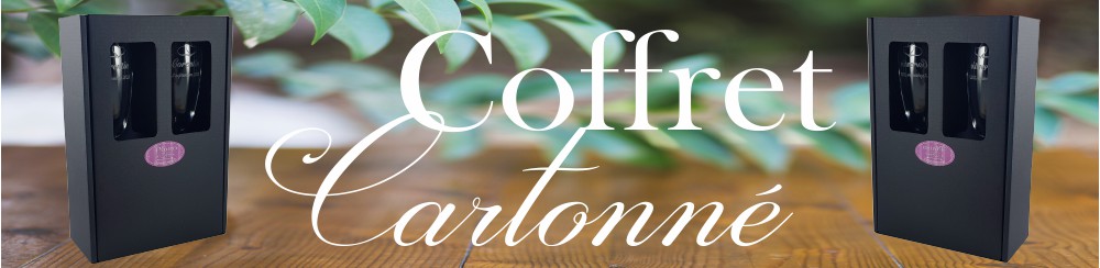 Coffret Cartonné Deux Flûtes Gravées