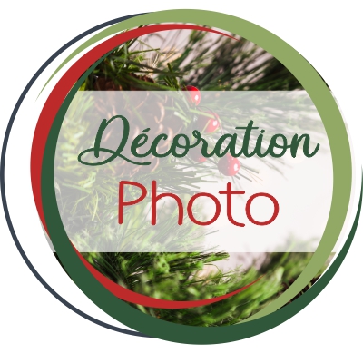 Ornement de Noël à accrocher, personnalisé avec photo