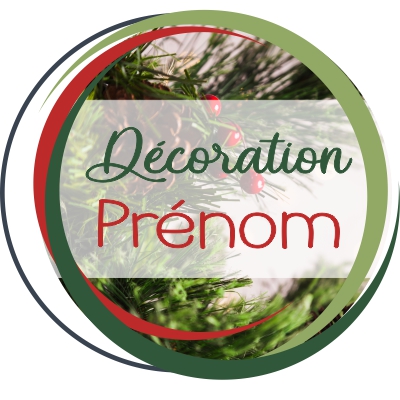 Suspension de Noël avec Prénom