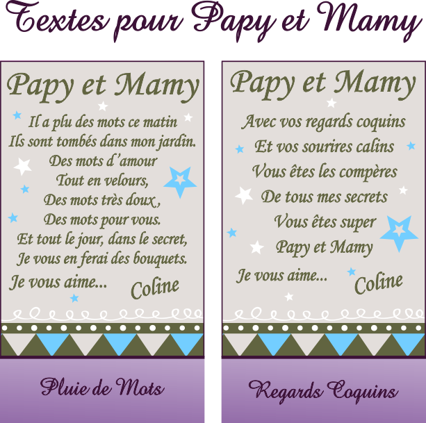 Cadre Photo Papy et Mamy (Mod. R)