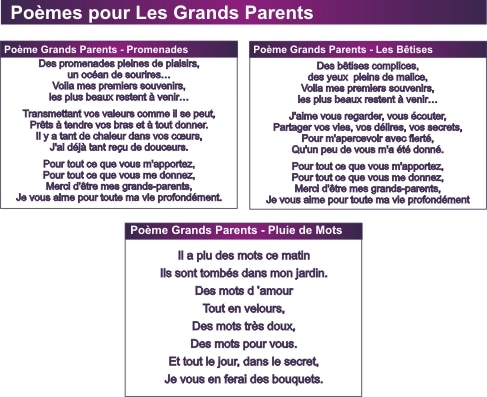 Poeme Pour Les Grands Parents